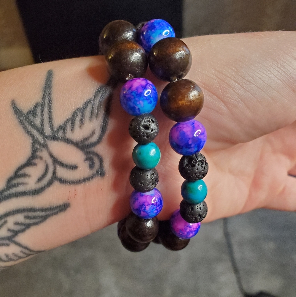 Reiki Infused Beaded Bracelet - Picture 2 of 2